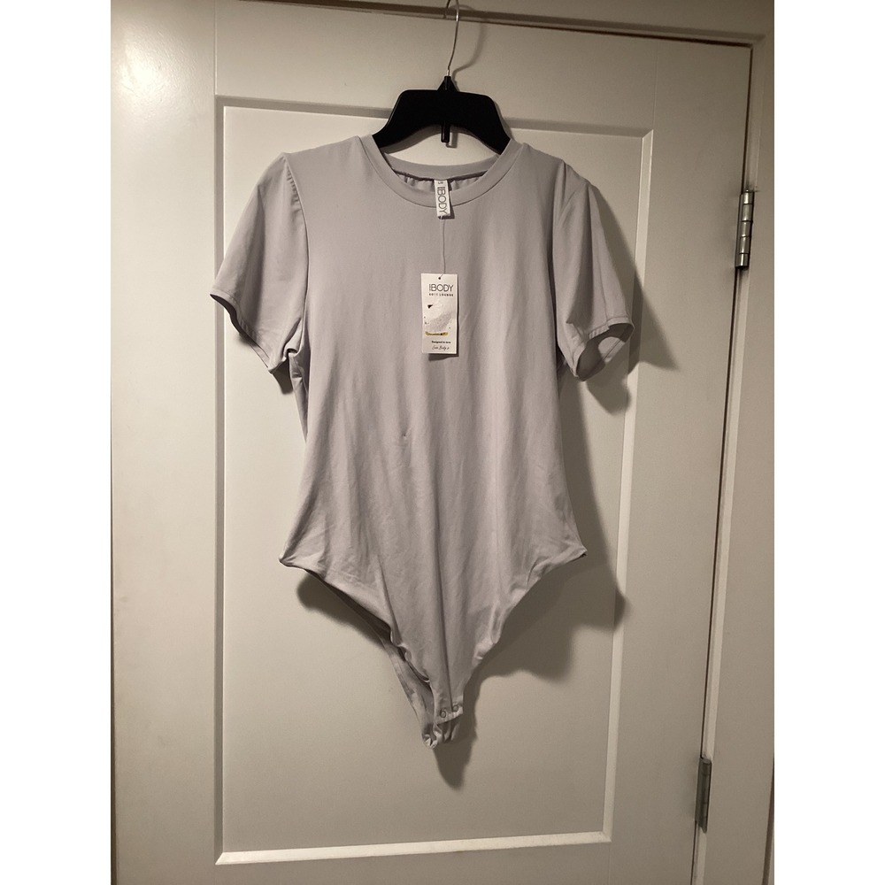 Cotton On Body Soft Lounge Short Sleeve Bodysuit Grey Large NWT 6335470-09